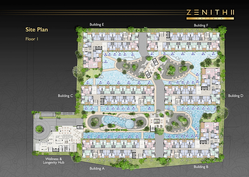ZENITH II Pattaya — floor plan